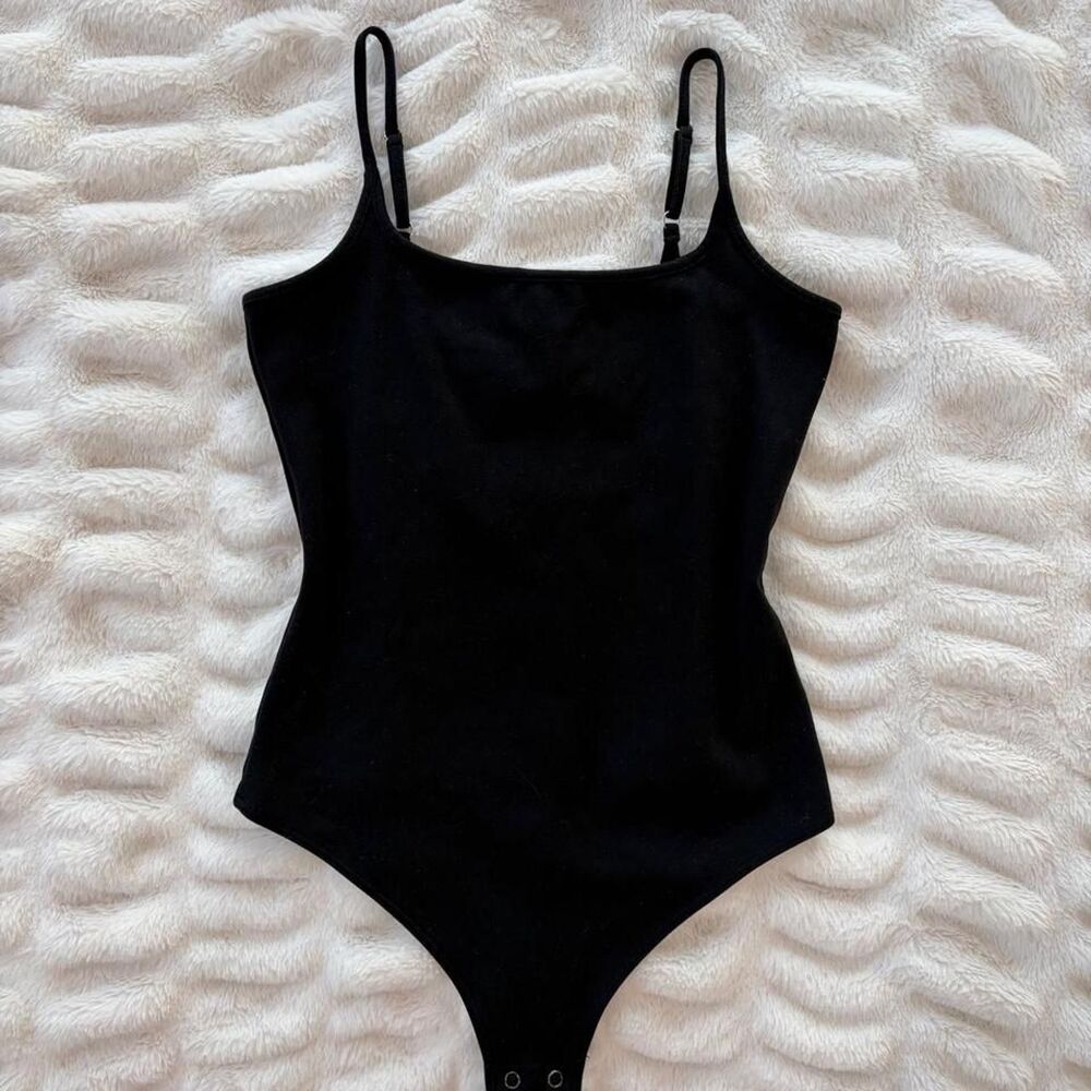 Wild-fable Women's Black Bodysuit